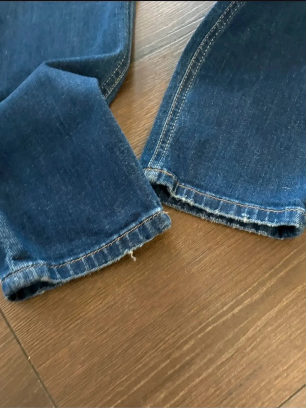 Joe's Jeans Dark Blue Denim Waistband Detail